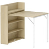 Wooden Folding Drop-Leaf Kitchen Dining Table for 2 People - Velmora