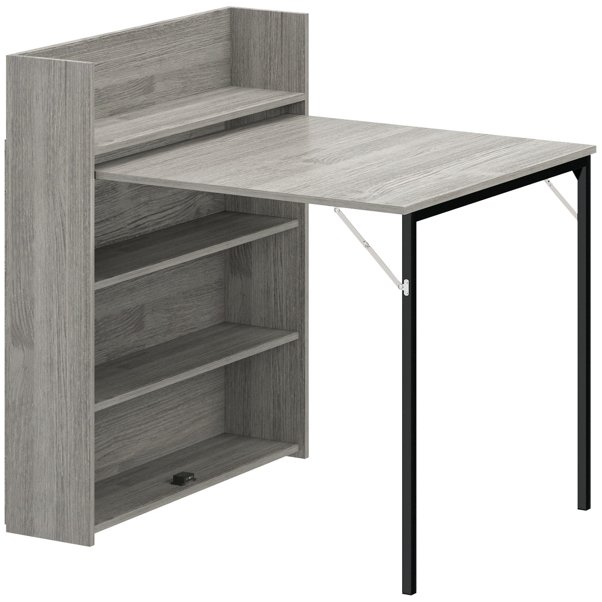 Wooden Folding Drop-Leaf Kitchen Dining Table for 2 People - Velmora