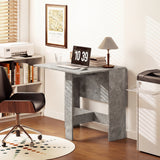 Wooden Folding Drop Leaf Kitchen Dining Table Rectangular for 4 to 6 People - Velmora