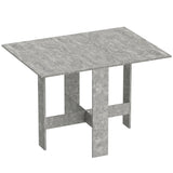 Wooden Folding Drop Leaf Kitchen Dining Table Rectangular for 4 to 6 People - Velmora