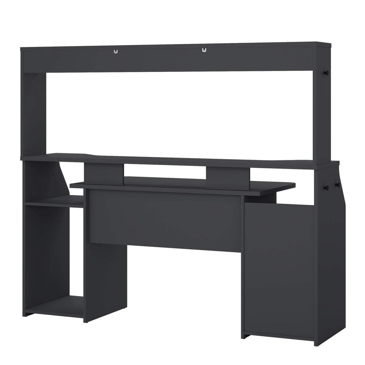 Wooden Gaming Desk With 1 Door And 1 Drawer - Function Plus
