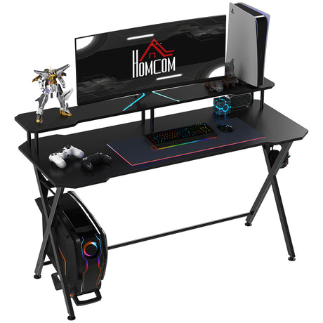 Wooden Gaming Desk 140cm Wide - Velmora
