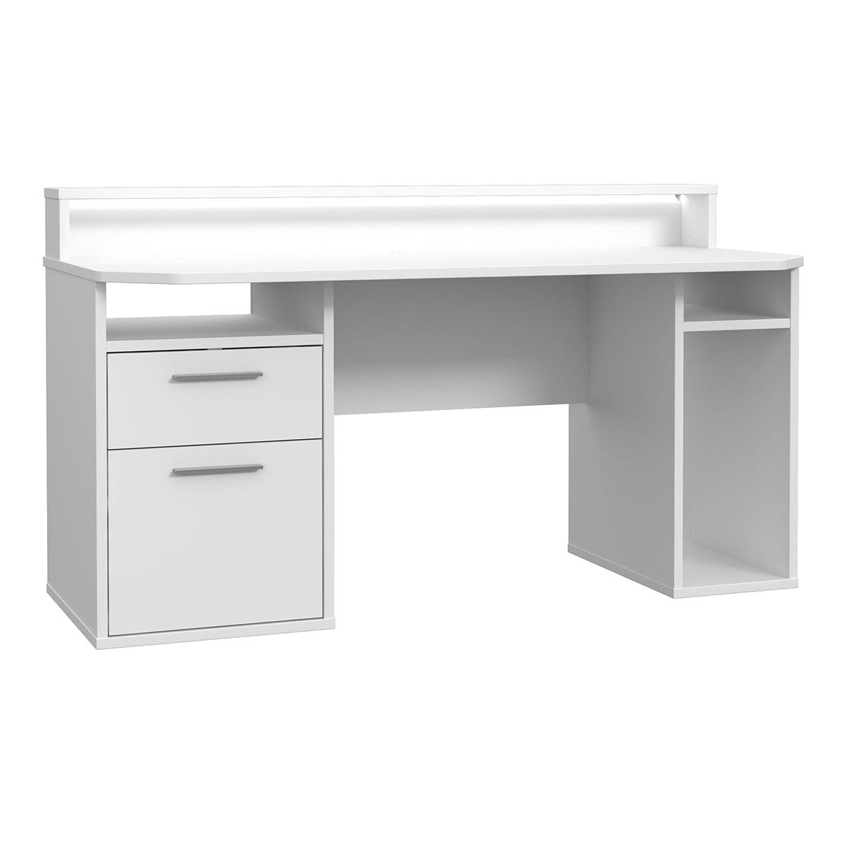 Wooden Gaming Desk With Blue LED - Tezaur