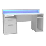 Wooden Gaming Desk With Blue LED - Tezaur