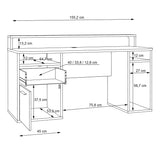 Wooden Gaming Desk With Blue LED - Tezaur