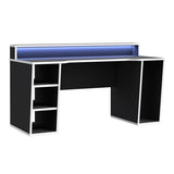 Wooden Gaming Desk With Colour Changing LED - Tezaur