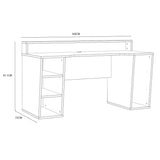 Wooden Gaming Desk With Colour Changing LED - Tezaur