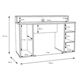 Wooden Gaming Desk With LED Lights - Tezaur