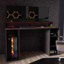 Wooden Gaming Desk With LED Lights - Tezaur