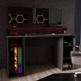Wooden Gaming Desk With LED Lights - Tezaur