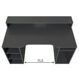 Wooden Gaming Desk With Hutch - Seguin
