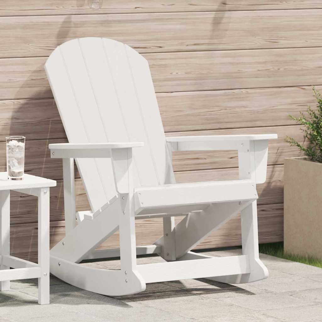 Wooden Garden Rocking Armchair Adirondack 73.5cm Wide - Vantage Home