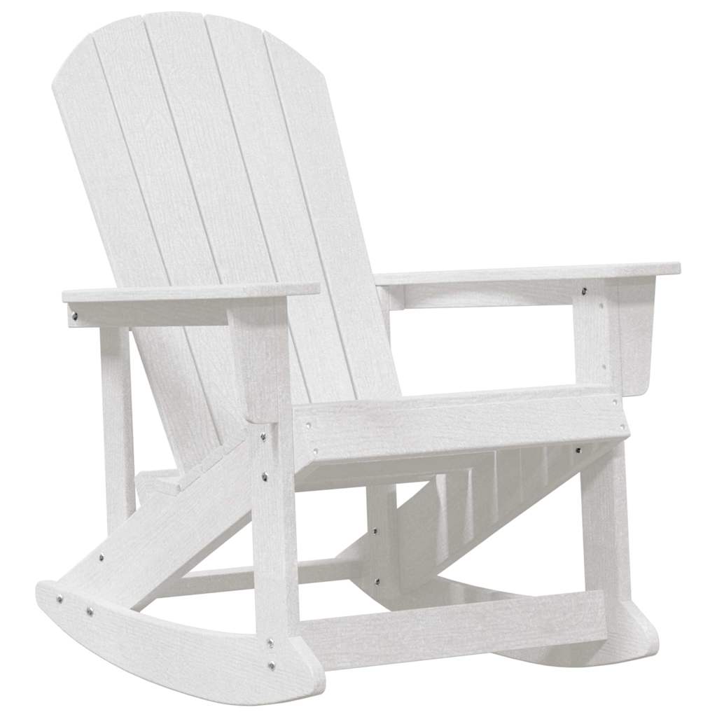 Wooden Garden Rocking Armchair Adirondack 73.5cm Wide - Vantage Home