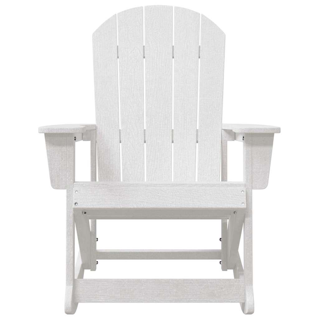 Wooden Garden Rocking Armchair Adirondack 73.5cm Wide - Vantage Home