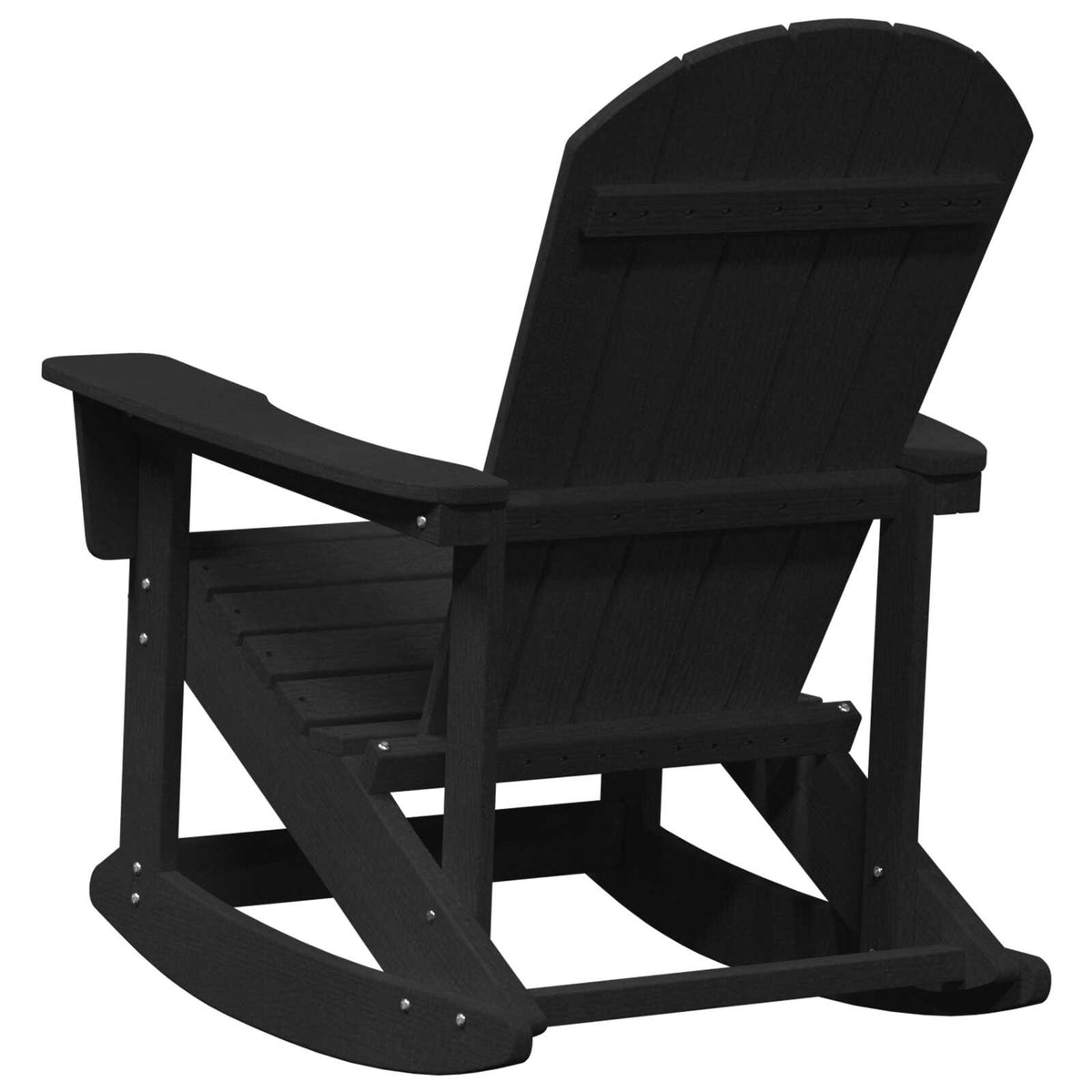 Wooden Garden Rocking Armchair Adirondack 73.5cm Wide - Vantage Home