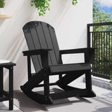 Wooden Garden Rocking Armchair Adirondack 73.5cm Wide - Vantage Home