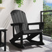 Wooden Garden Rocking Armchair Adirondack 73.5cm Wide - Vantage Home