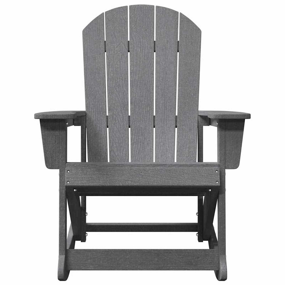 Wooden Garden Rocking Armchair Adirondack 73.5cm Wide - Vantage Home