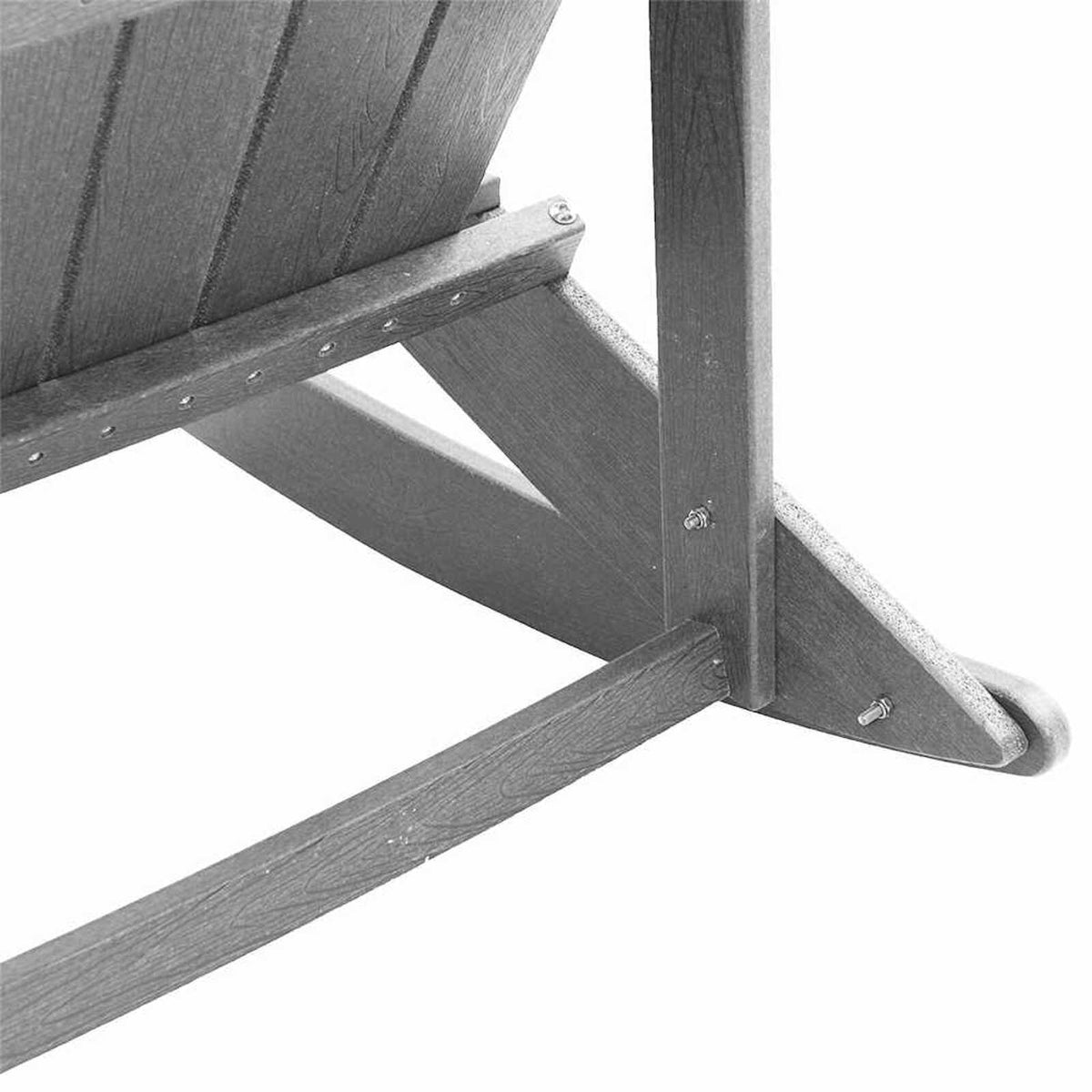 Wooden Garden Rocking Armchair Adirondack 73.5cm Wide - Vantage Home