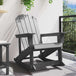 Wooden Garden Rocking Armchair Adirondack 73.5cm Wide - Vantage Home