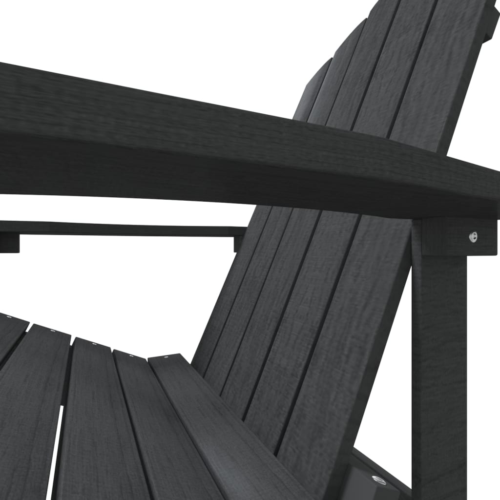 Wooden Garden Rocking Armchair Adirondack 73cm Wide - Vantage Home