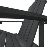 Wooden Garden Rocking Armchair Adirondack 73cm Wide - Vantage Home
