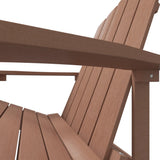 Wooden Garden Rocking Armchair Adirondack 73cm Wide - Vantage Home