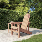 Wooden Garden Rocking Armchair Adirondack 73cm Wide - Vantage Home