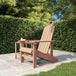 Wooden Garden Rocking Armchair Adirondack 73cm Wide - Vantage Home