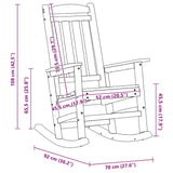 Wooden Garden Rocking Chair - Vantage Home