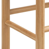 Wooden Hallway Seating Bench Interwoven Weaved - Alvin