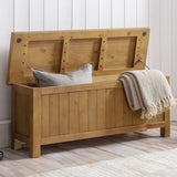 Wooden Hallway Seating Bench With Storage - Aspen