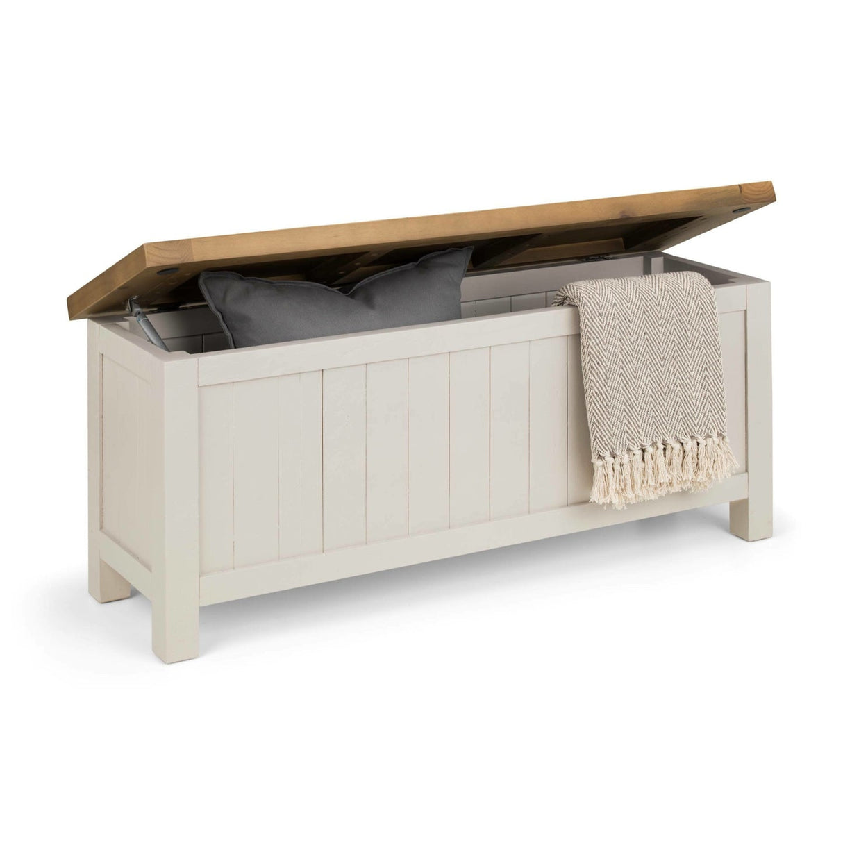 Wooden Hallway Seating Bench With Storage - Aspen