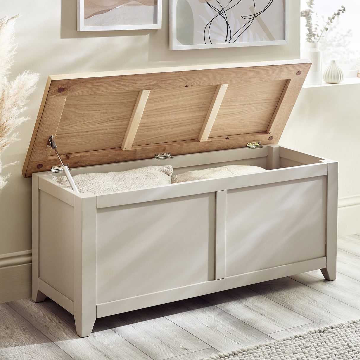 Wooden Hallway Seating Bench With Storage - Richmond
