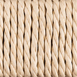 Wooden Hallway Seating Stool Interwoven Weaved - Alvin