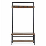 Wooden Hallway Stand With Bench - Boston