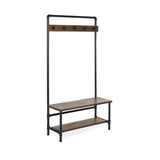 Wooden Hallway Stand With Bench - Boston