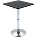 Wooden Height Adjustable Counter Bar Table Square With Swivel Top - Velmora