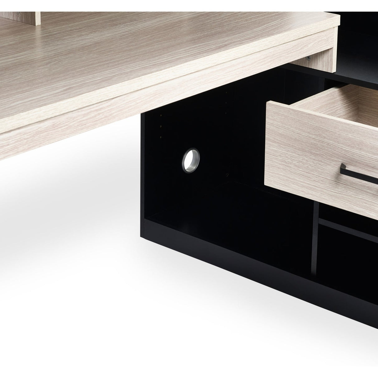 Wooden High Sleeper Bed With Gaming Desk - Blaze
