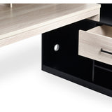 Wooden High Sleeper Bed With Gaming Desk - Blaze