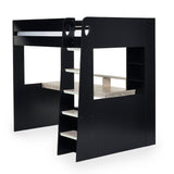 Wooden High Sleeper Bed With Gaming Desk - Blaze