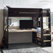 Wooden High Sleeper Bed With Gaming Desk - Blaze