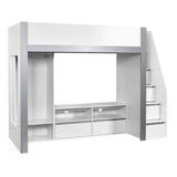 Wooden High Sleeper Bed With Ladder - Gaia