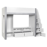 Wooden High Sleeper Bed With Ladder - Gaia