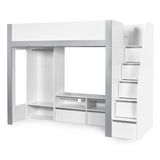 Wooden High Sleeper Bed With Ladder - Gaia