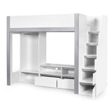 Wooden High Sleeper Bed With Ladder - Gaia