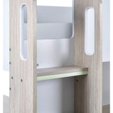 Wooden High Sleeper Bed With Ladder - Ocean