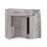 Wooden High Sleeper Bed With Ladder - Pegasus