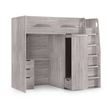 Wooden High Sleeper Bed With Ladder - Pegasus