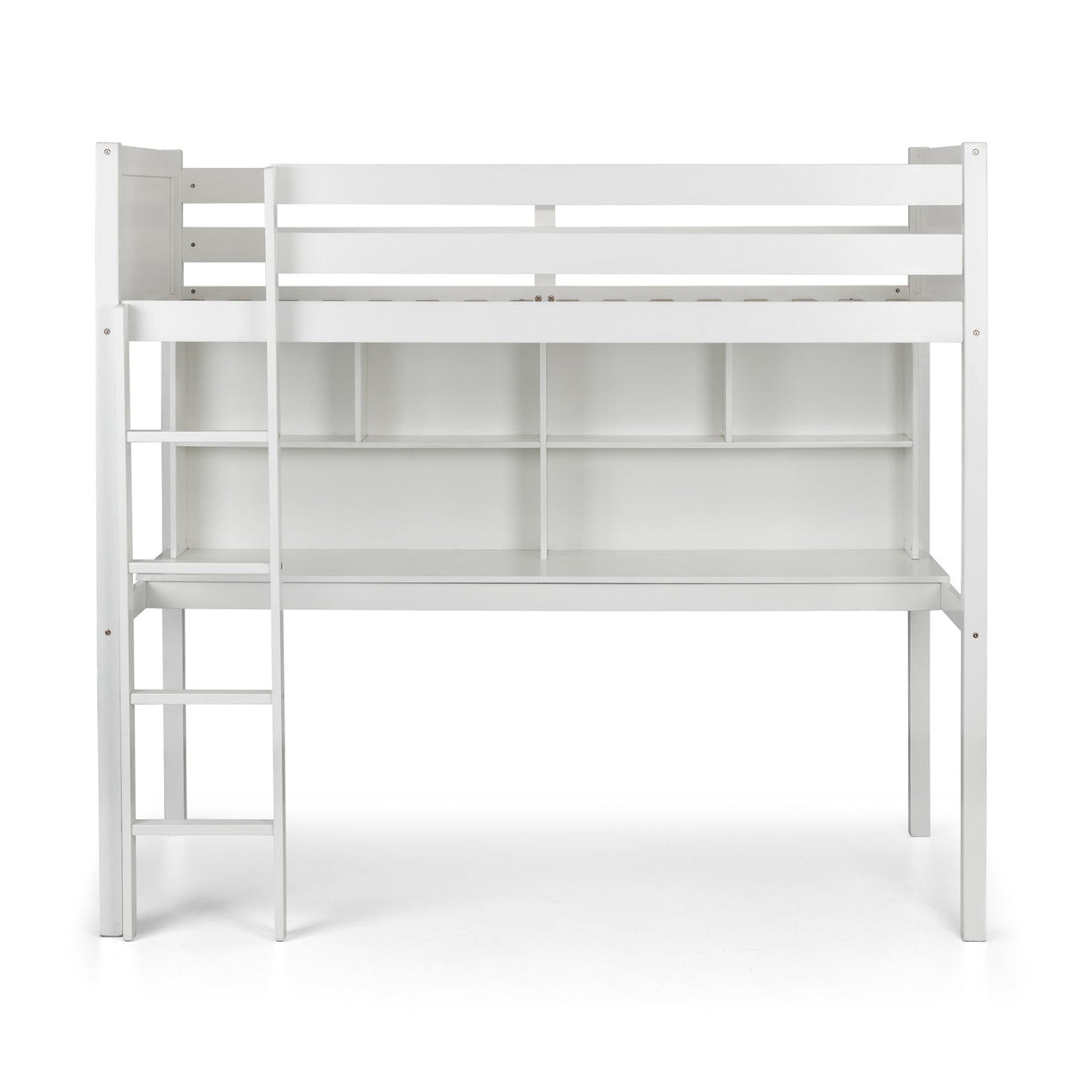 Wooden High Sleeper Bed With Ladder - Titan